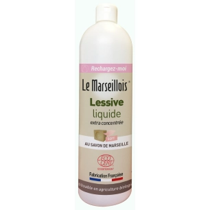 Lessive Liquide Flacon Vide 1L - LE MARSEILLOIS
