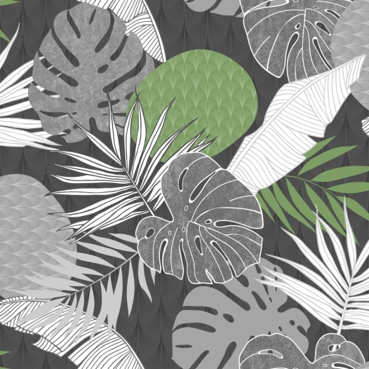 Toile Cirée Skin Laize Nappe 140cmx20ml Salvador Vert - ACCESS DECO