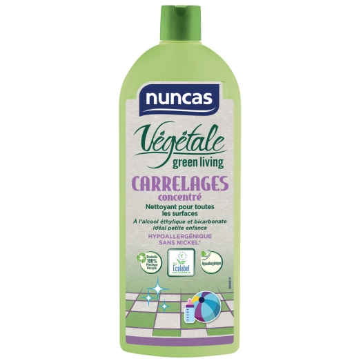 Carrelages Concentré Nettoyant Toutes Surfaces Végétale 1L - NUNCAS
