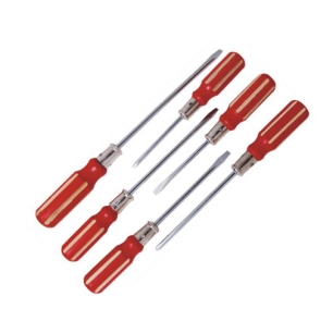 Lot de 6 Tournevis Manche en Bois - EVOE