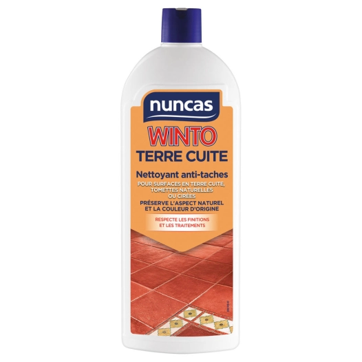 Nettoyant Anti-tâches pour Surfaces en Terre Cuite Winto Cotto Flacon 1L - NUNCAS