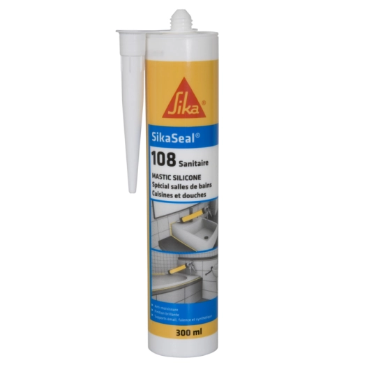 SikaSeal 108 Sanitaire 300ml - [e7edf1]169559 - Transparent - SIKA