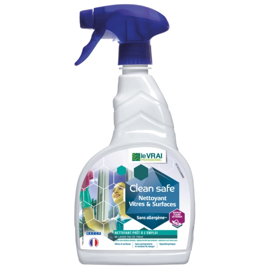Nettoyant Vitres & Surfaces Clean Safe Vapo 750ml - LE VRAI