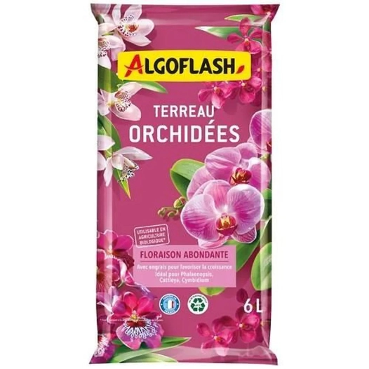 Terreau Spécial Orchidées Sac de 6L - ALGOFLASH