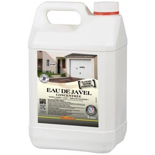 Eau de Javel Concentrée 9.6% 5L - MIEUXA