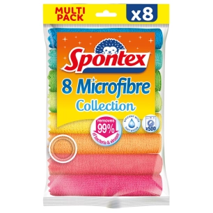 Lavettes Microfibres Collection Multi Usages Pack x8 - SPONTEX