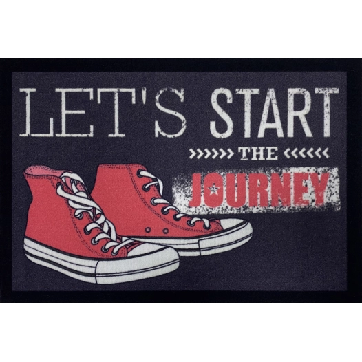 Tapis Entry Sneaker Journey Anthracite 40x60cm - VICA