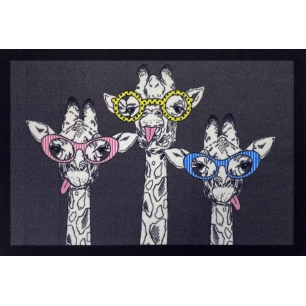 Tapis Entry Girafe Anthracite 40x60cm - VICA