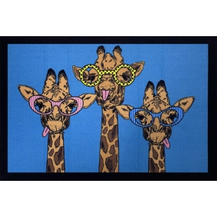 Tapis Entry Girafe Blue 40x60cm - VICA