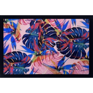 Tapis Entry Coloful Leaves Pink 40x60cm - VICA