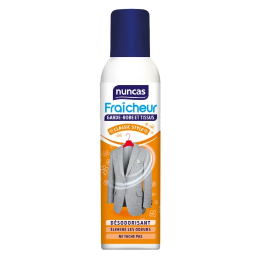 Désodorisant Fraîcheur Garde-Robe et Tissus 250ml - NUNCAS