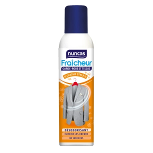 Désodorisant Fraîcheur Garde-Robe et Tissus 250ml - NUNCAS