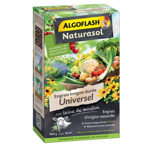 Engrais Universel Longue Durée Naturasol 800g - ALGOFLASH