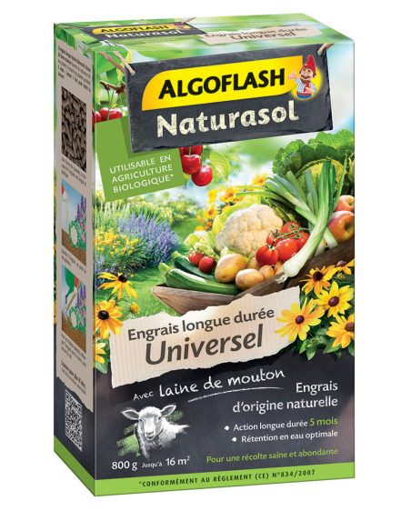 Engrais Universel Longue Durée Naturasol 800g - ALGOFLASH