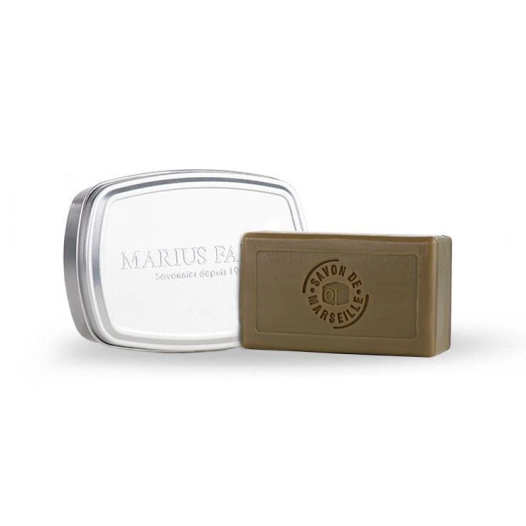 Savon de Marseille à L’huile D’olive 100g et Boîte Aluminium - MARIUS FABRE