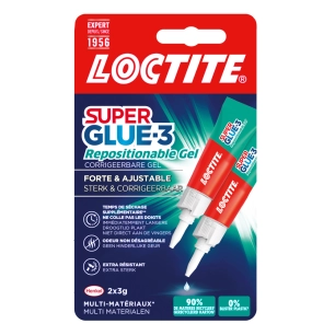 Superglue-3 Repositionnable 2x3g - LOCTITE