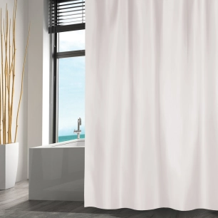 Rideau de Douche Polyester Blanc - 161614 - 120x200cm - M S V