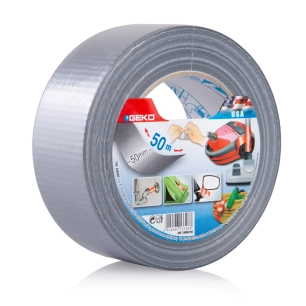 Ruban Adhésif Toile Gris 50mmx50m - GEKO