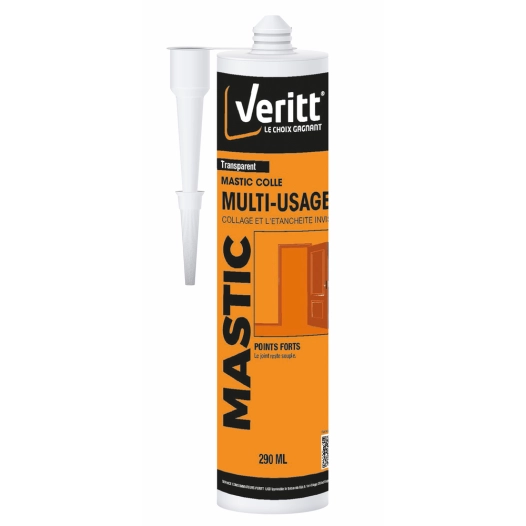 Mastic Colle Multi-Usage Veritt Transparent 290ml - VERITT