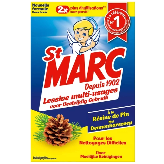 Lessive Multi-Usages St Marc à la résine de pin 1,4 kg | Poudre nettoyante