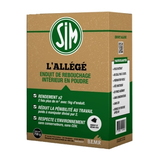 Sim l'Allégé Enduit de Rebouchage 750g - SIM