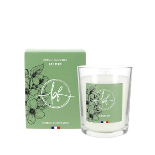 Bougie Parfumée Jasmin 180g avec Etui - LES PETITES FOLIES