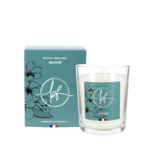 Bougie Parfumée Monoï 180g avec Etui - LES PETITES FOLIES