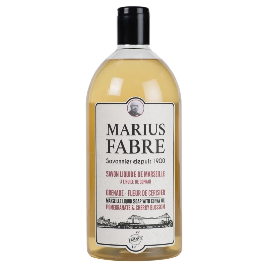 Savon Liquide de Marseille Senteur Grenade Cerisier 1L - MARIUS FABRE