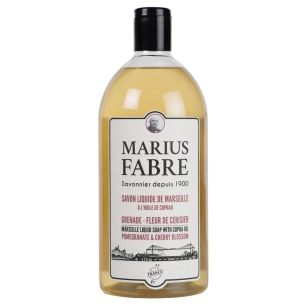 Savon Liquide de Marseille Senteur Grenade Cerisier 1L - MARIUS FABRE
