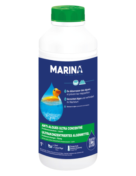 Anti-Algues Ultra-Concentré TP2 1L - MARINA
