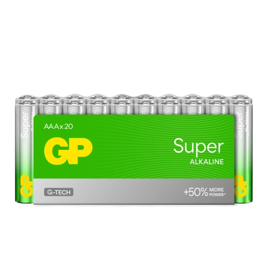 GP Super Alcalines Piles AAA/LR03 Pack de 20 - GP
