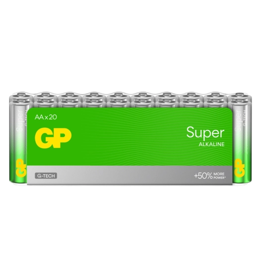 GP Super Alcalines Piles AA/LR6 Pack de 20 - GP