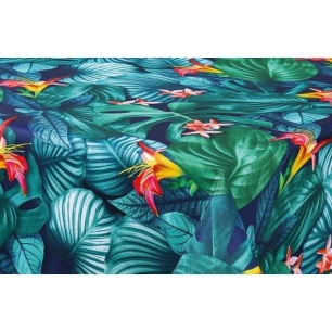 Nappe Polyester Ø160cm Tamara Bleu sur Cintre - ACCESS DECO