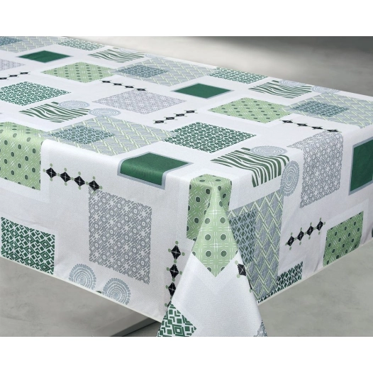 Nappe Polyester 140x240cm Ambre Kaki sur Cintre - ACCESS DECO