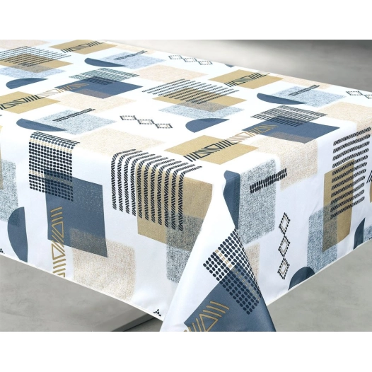 Nappe Polyester 140x240cm Tessa Gris sur Cintre - ACCESS DECO