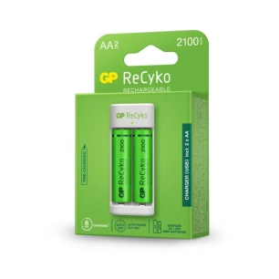 GP Chargeur E211 + 2 Piles AA 2100mAh - GP