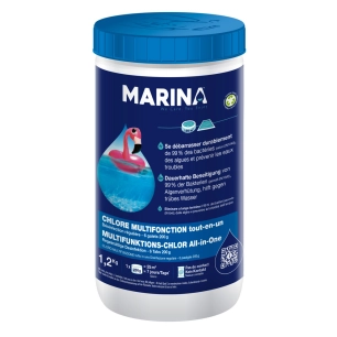 Chlore Multifonction Tout-En-Un Galets 200g 1.2kg - MARINA