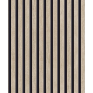 A63601 - Papier Peint Vinyle Grainé Sur Intissé Bois Hermès Chêne Clair - GRANDECO