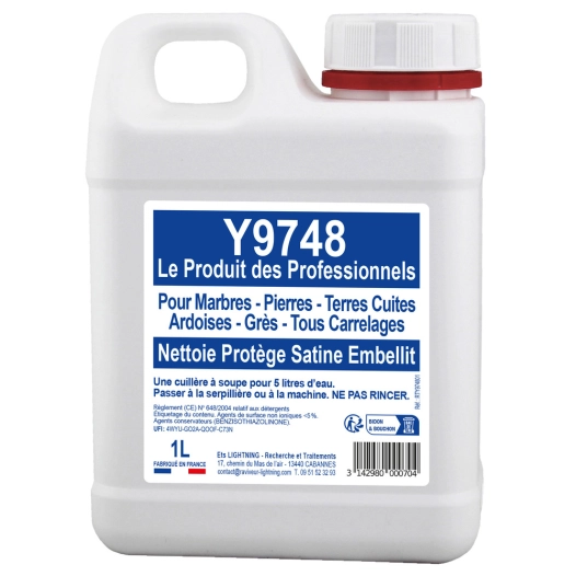 Y9748 Le Produit des Professionnels pour Marbre et Pierre 1L - LIGHTNING