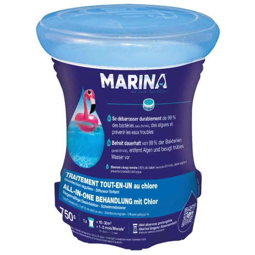 Diffuseur Flottant Traitement Complet 10-30m3 TP2 750g - MARINA