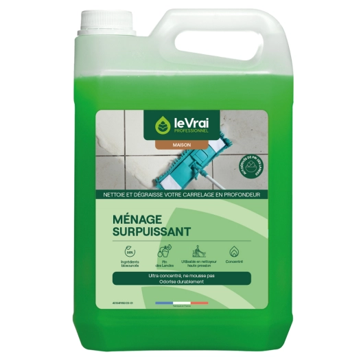Nettoyant Sol Ménage Surpuissant 5L - LE VRAI