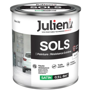 Peinture Sols Extreme Satin 0.5L - 164094 - Blanc - JULIEN