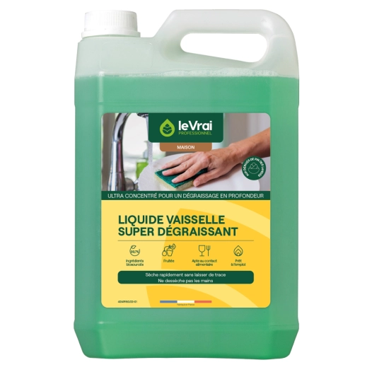 Liquide Vaisselle Super Dégraissant 5L - LE VRAI