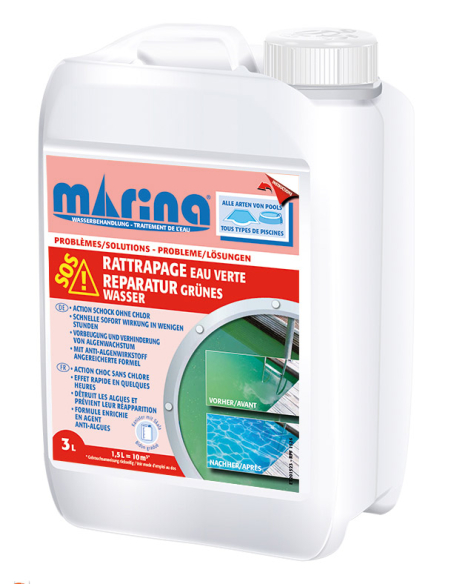 Rattrapage Eau Verte Action Rapide 3L - MARINA