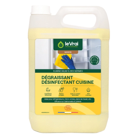Dégraissant Désinfectant Cuisine 5L - LE VRAI