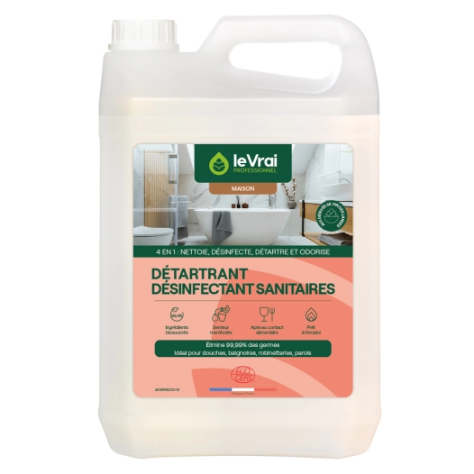 Détartrant Désinfectant Sanitaire 5L - LE VRAI