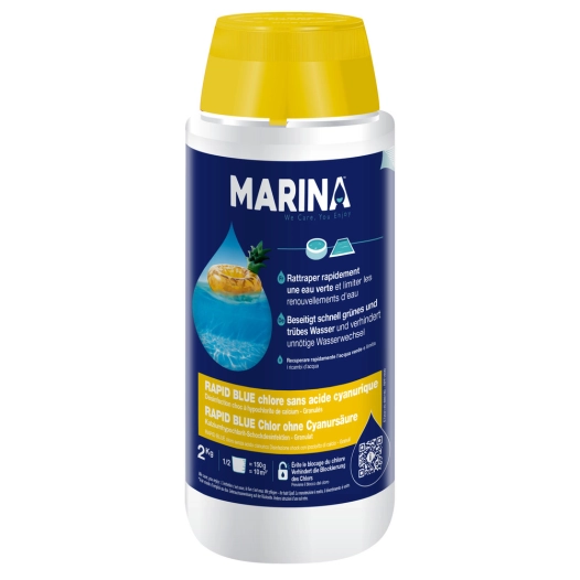 Rapid Blue Chlore Traitement Choc Piscine 2kg TP2 - MARINA