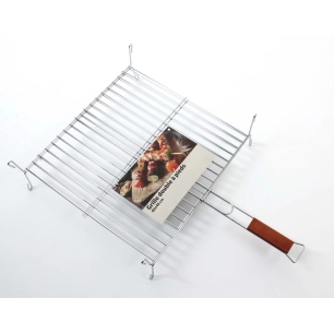 Grille Double à Pieds Barbecue 40x40x7cm - SOMAGIC