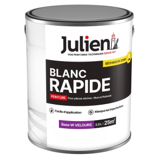 Blanc Rapide Velours - [ffffff]165750 - Base white - 2.5L - JULIEN
