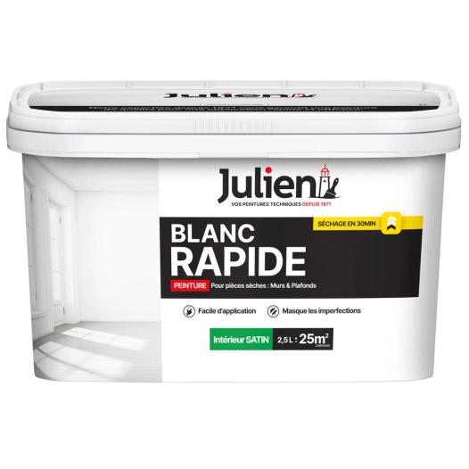 Blanc Rapide Satin - 165735 - Blanc - 2.5L - JULIEN